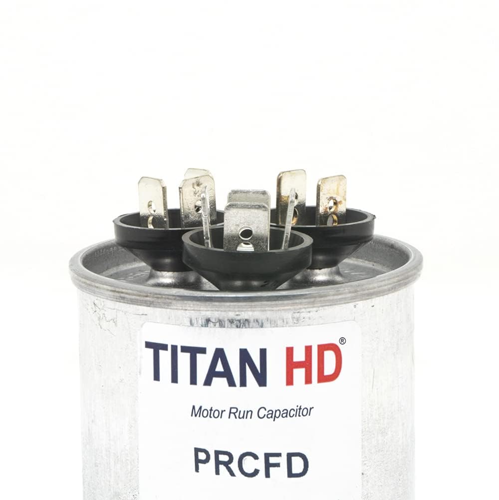 TITAN HD Dual Run Cap, 45.5 mF, 370-440V, Round Aluminum